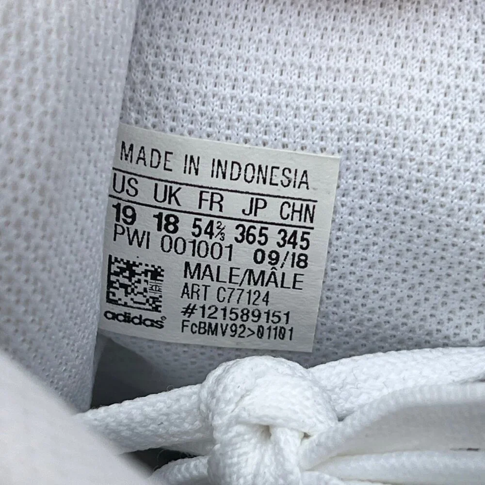 Adidas Mens Size 19 Superstar White Low Top Shoes Sneakers NWT Small Smudge - Picture 6 of 8